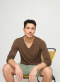 Slub linen and linen V-neck sweater -Blayne