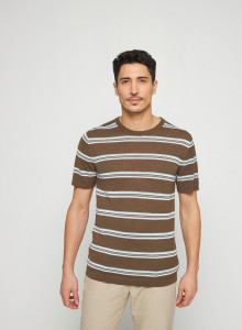 Striped t-shirt in slub linen - Remi