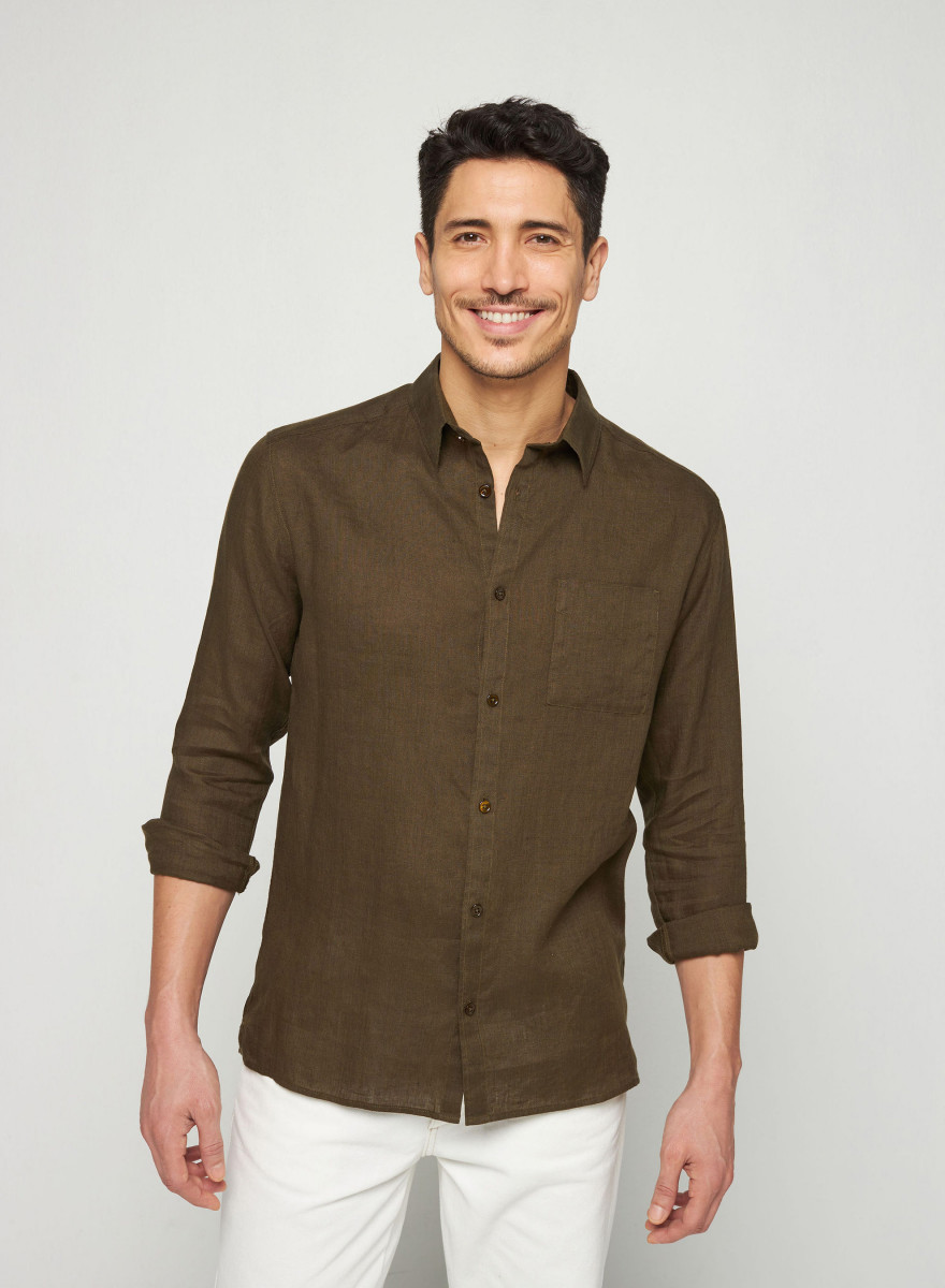 Chemise manches longues en lin - Robin