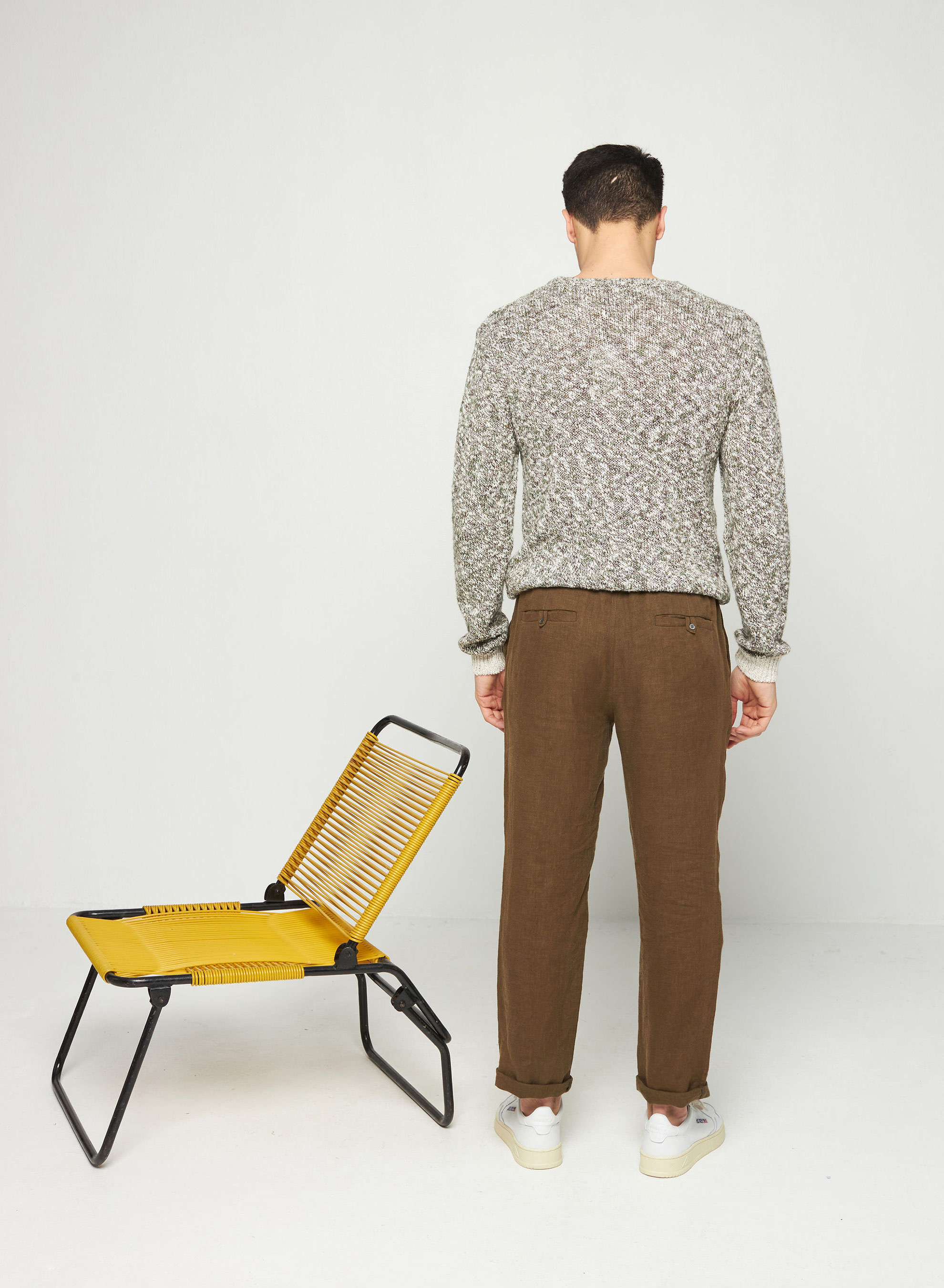 Pantalon Casual en lin - Rolland 7650 kaki - 83 Kaki