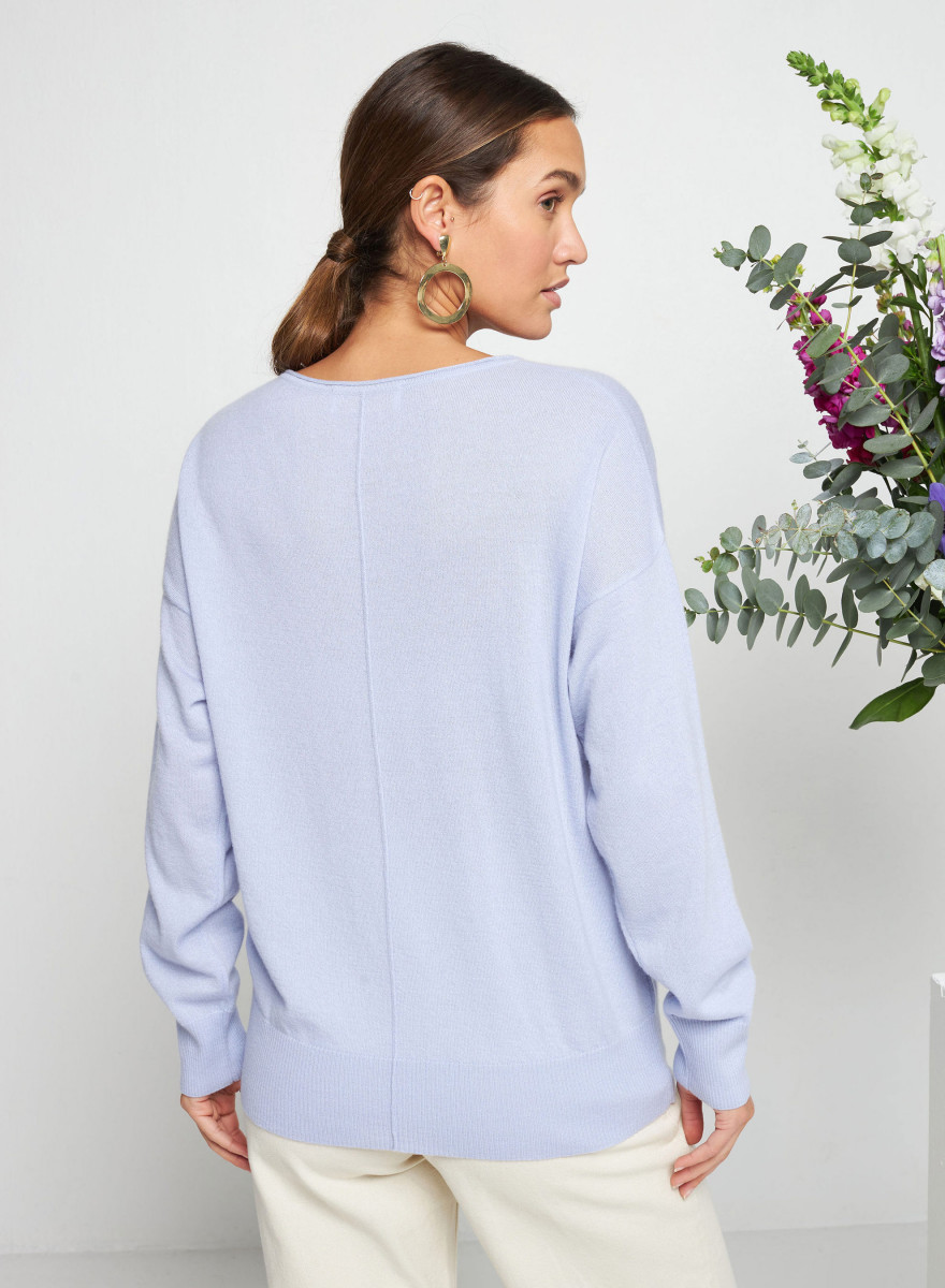 Pull col rond en cachemire light - Soraya