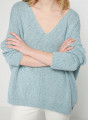 Loose cotton and linen jumper - Thalie
