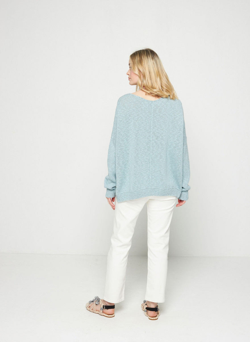 Pull ample coton et lin - Nathalie