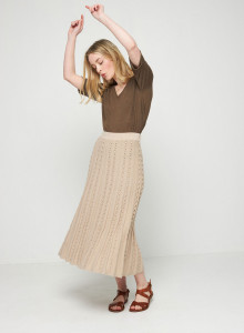 Long skirt in organic cotton - Sixtine