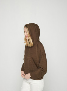 Hoodie à capuche en Fil Lumière - Sylla 7650 kaki - 83 Kaki