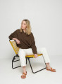 Hoodie à capuche en Fil Lumière - Sylla 7650 kaki - 83 Kaki