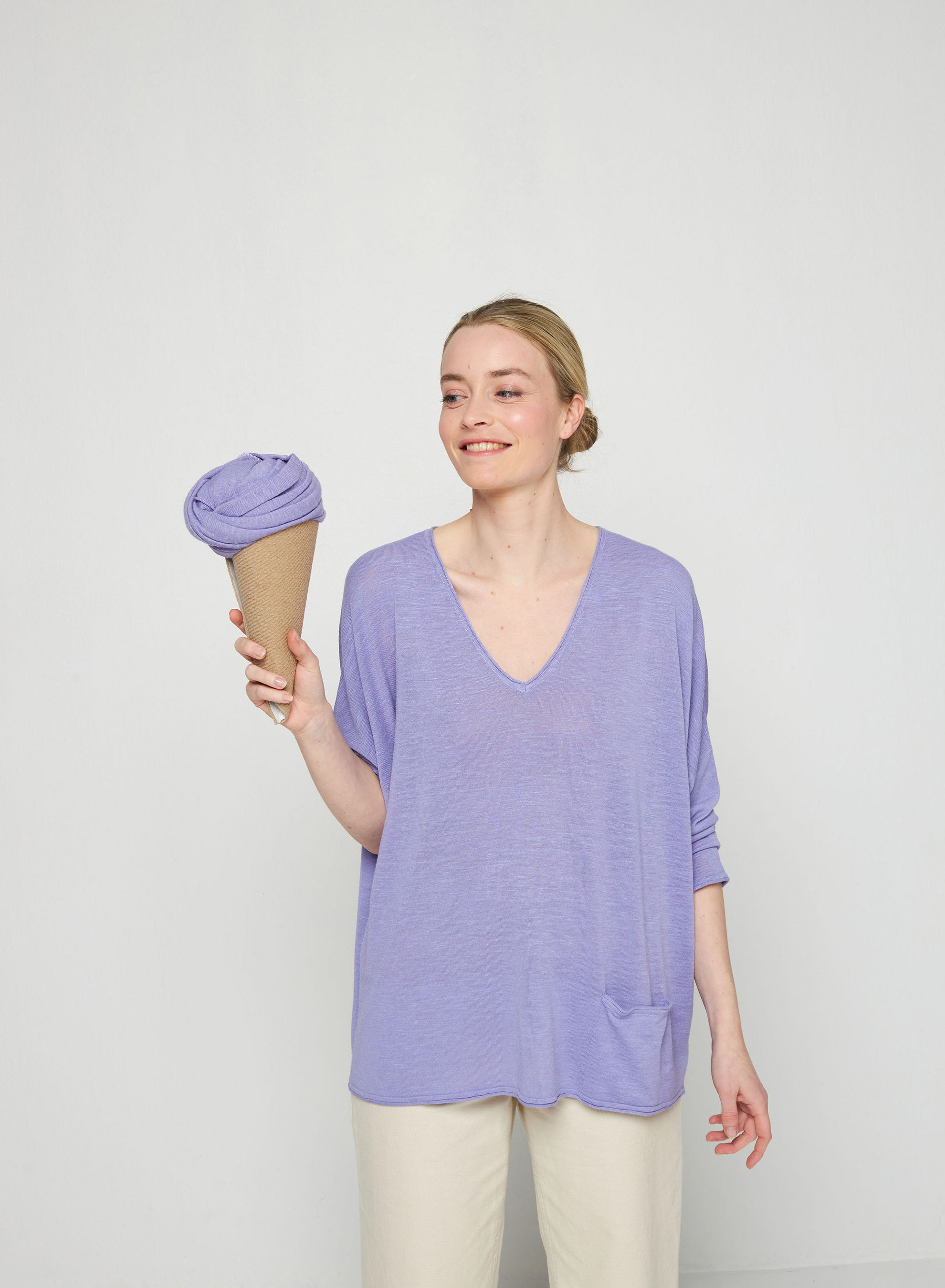 Loose-fit slub linen T-shirt - Balou