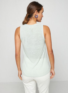 Slub linen tank top - Tahiti