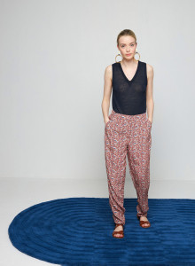 Slub linen tank top - Tahiti