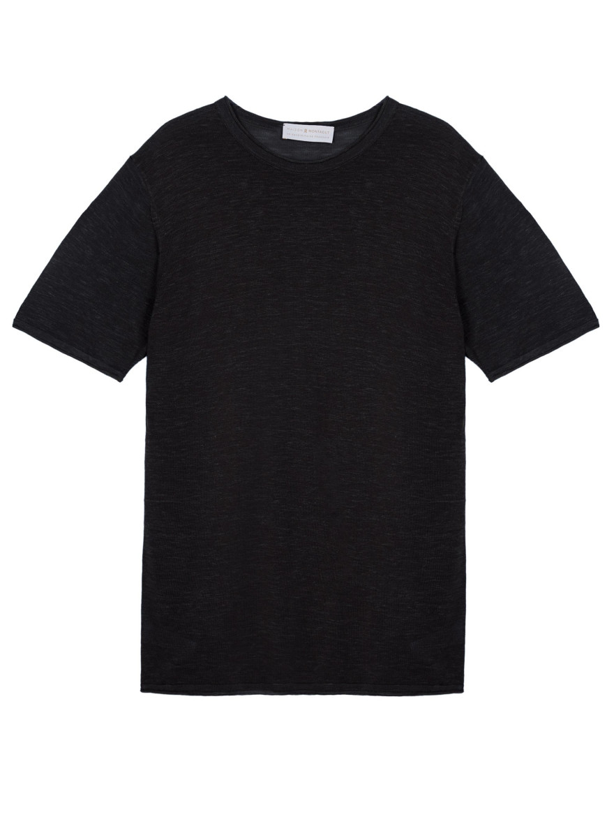 Slub linen round neck T-shirt - Renaud
