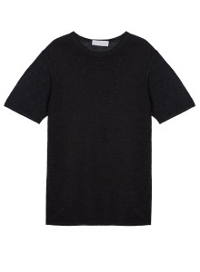 Slub linen round neck T-shirt - Renaud