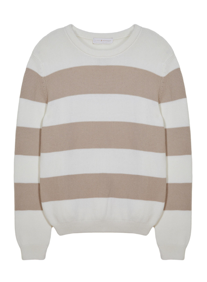 Cotton big stripes sweater - Rivage