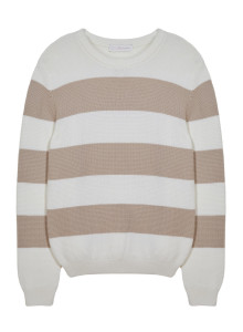 Organic cotton big stripes sweater - Rivage