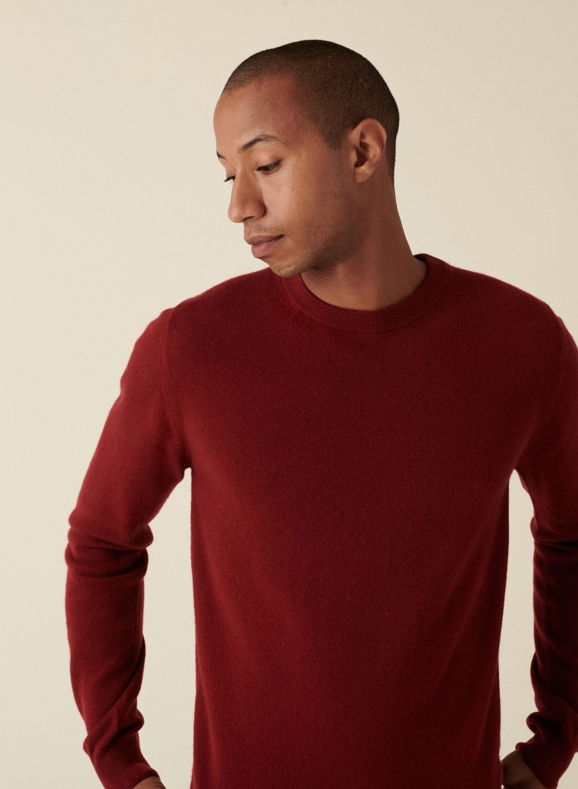 Pull col rond en cachemire