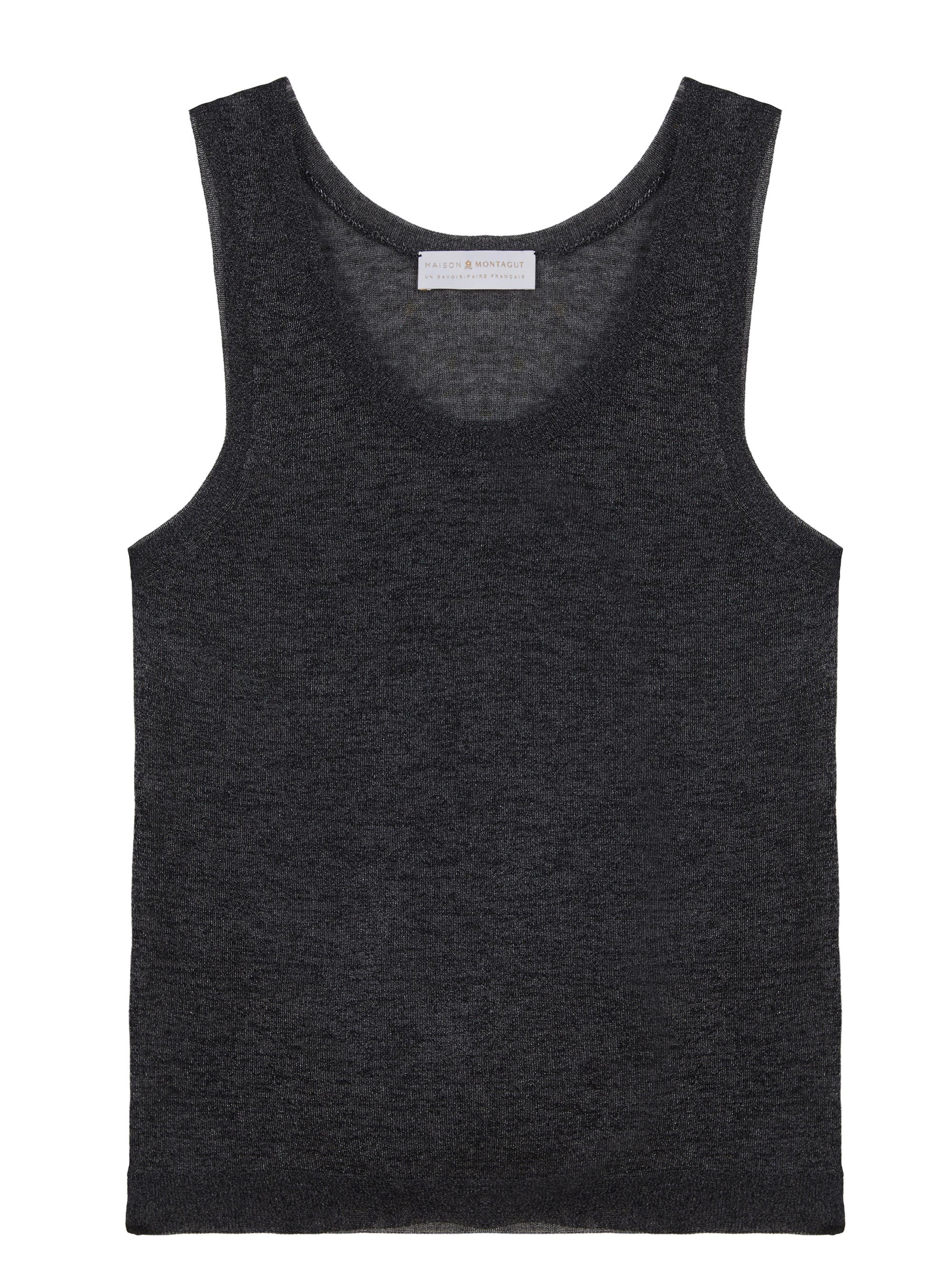 Débardeur col rond effet irrisé - Stella 7610 noir - 01 Noir