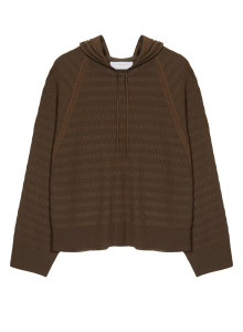 Hoodie à capuche en Fil Lumière - Sylla 7650 kaki - 83 Kaki