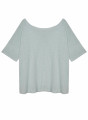T-shirt boutonné dans le dos en lin flammé - Tally 7651 sauge - 23 Vert clair