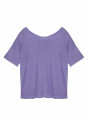 Flamed linen button back t-shirt - Tally