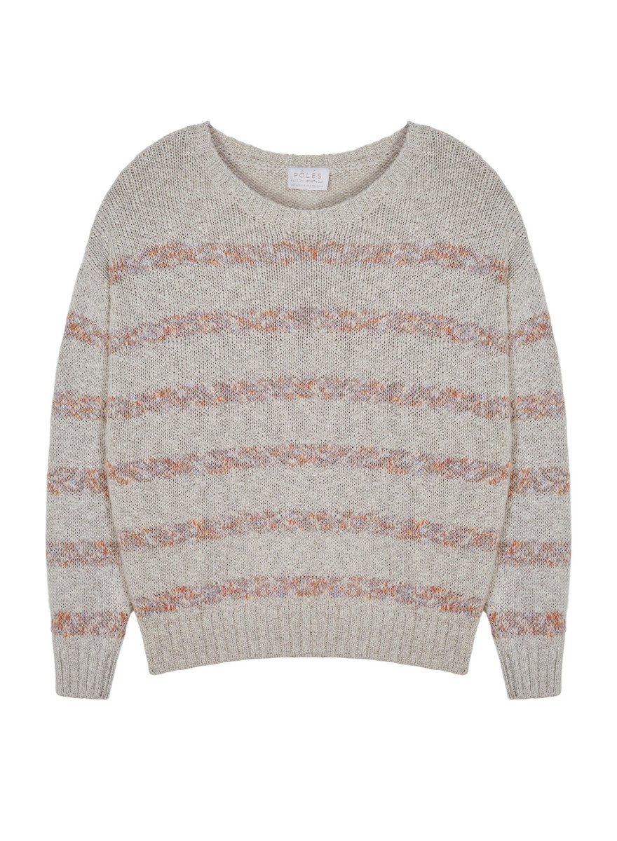 Pull rayé en coton et lin - Thildie