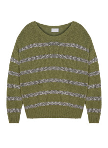 Striped cotton and linen sweater - Thildie