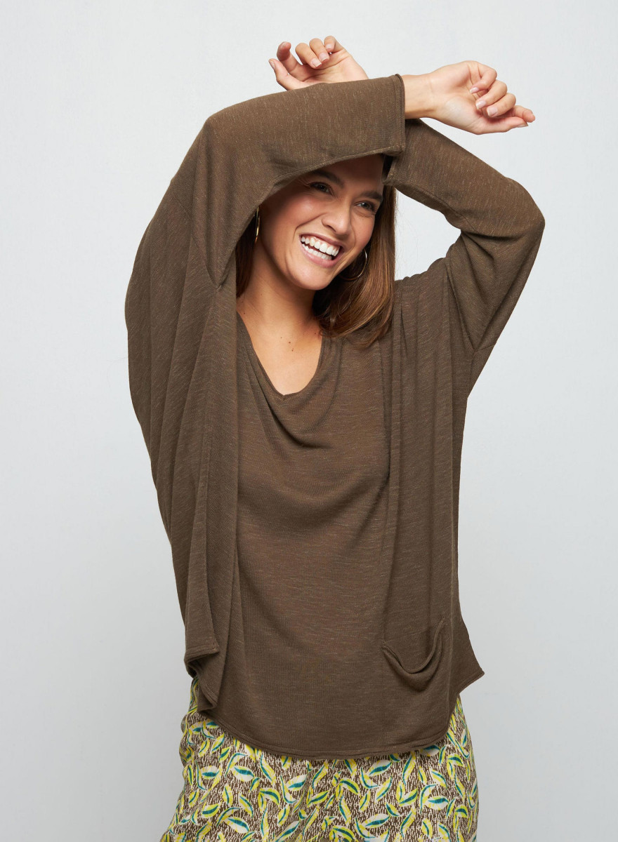 Loose-fit slub linen T-shirt - Balou