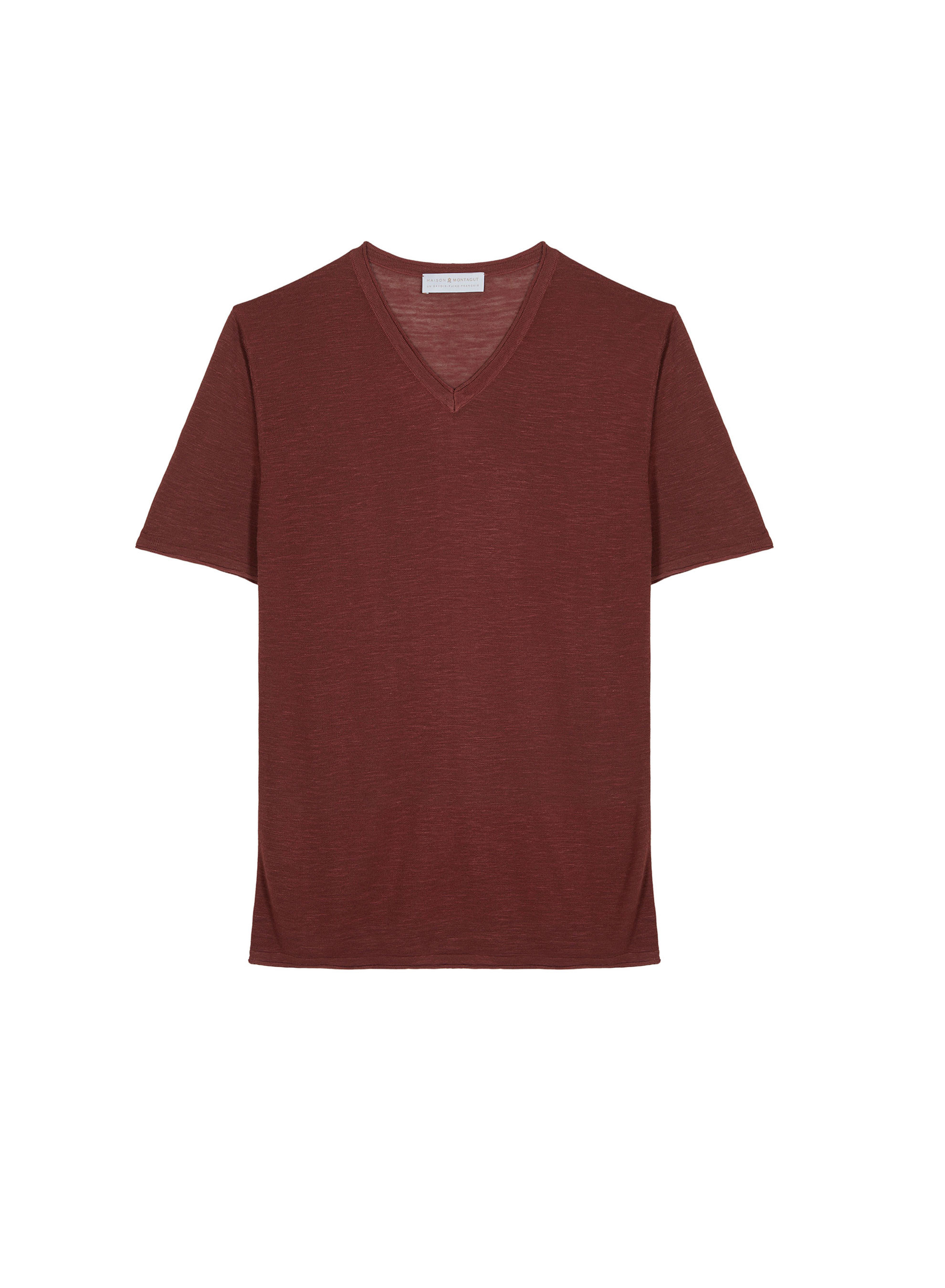 Slub linen V-neck T-shirt - Reuben