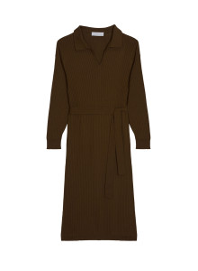 Robe longue en coton bio - Sibylle 7650 kaki - 83 Kaki