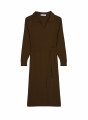 Robe longue en coton bio - Sibylle 7650 kaki - 83 Kaki