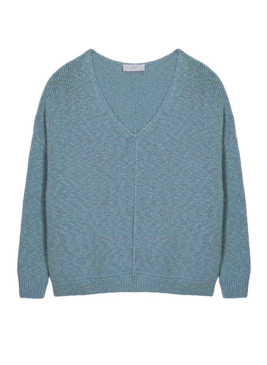 Loose cotton and linen jumper - Nathalie