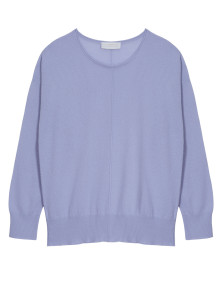 Pull col rond en cachemire light - Soraya 7642 horizon - 04 Bleu clair