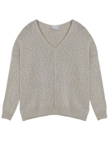 Pull ample coton et lin - Thalie  7601 ecru - 82 Ecru