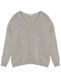 Loose cotton and linen jumper - Thalie