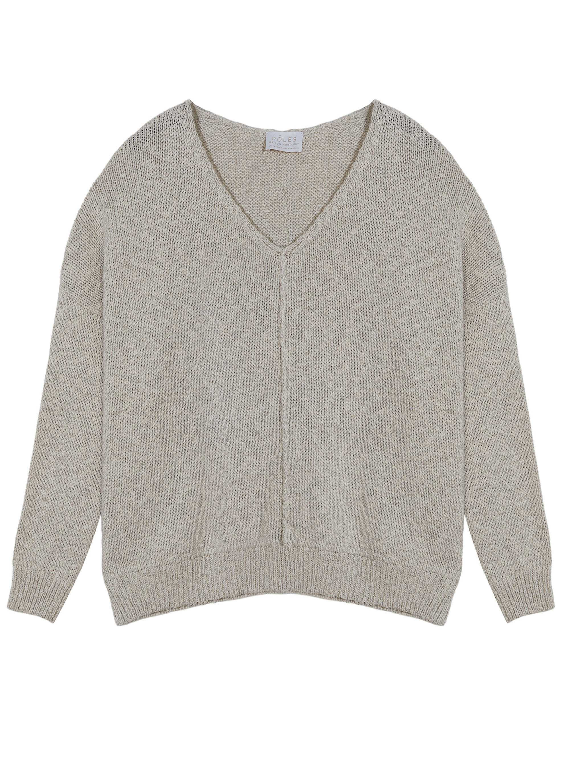 Loose cotton and linen jumper - Thalie