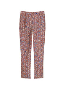 Patterned trousers in viscose warp and weft - Septime