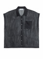 Short-sleeved blouse with iridescent effect - Stacy
