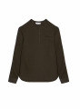 Linen shirt with tunisian collar - Romeo
