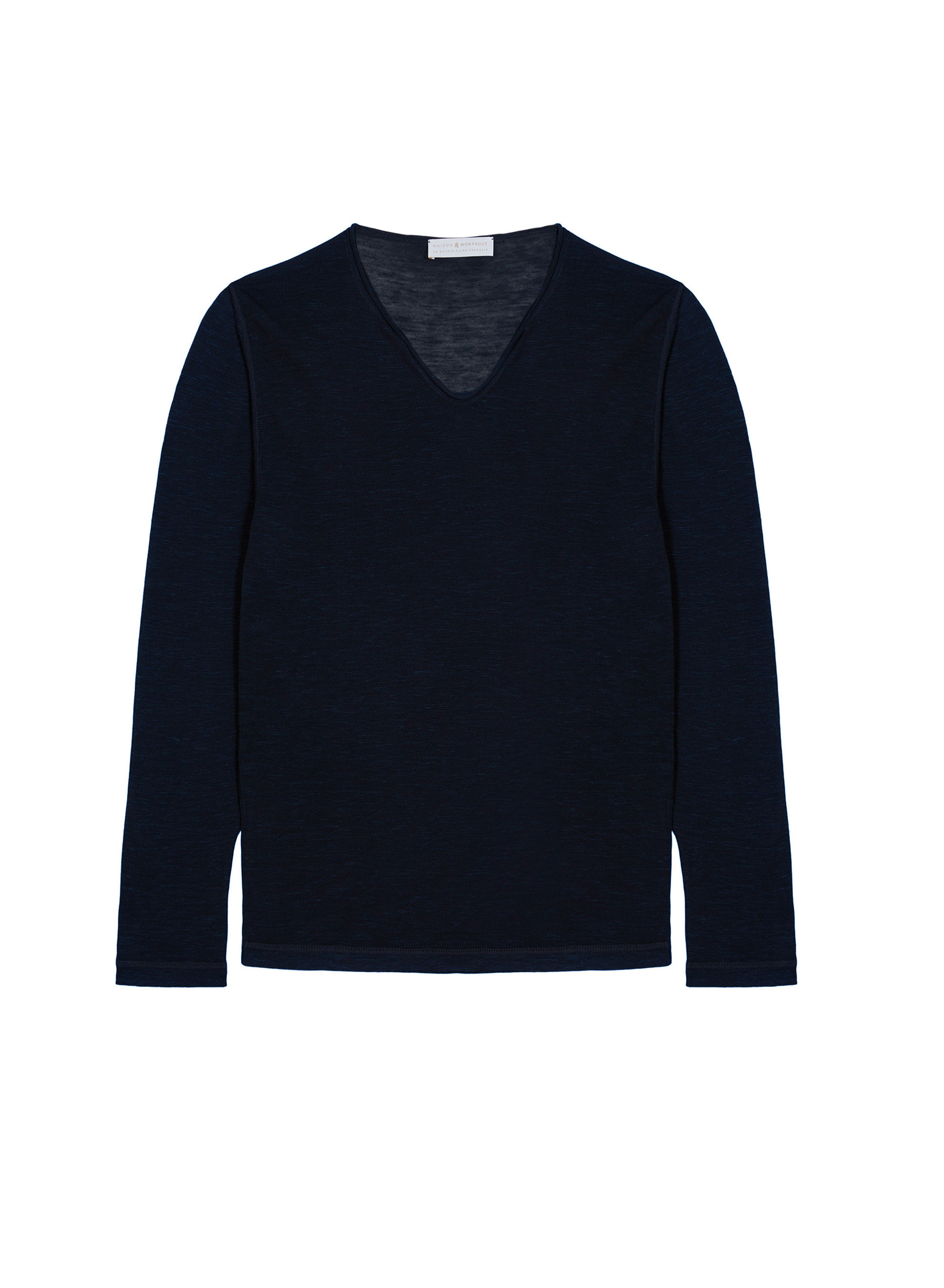 Slub linen and linen V-neck sweater -Blayne