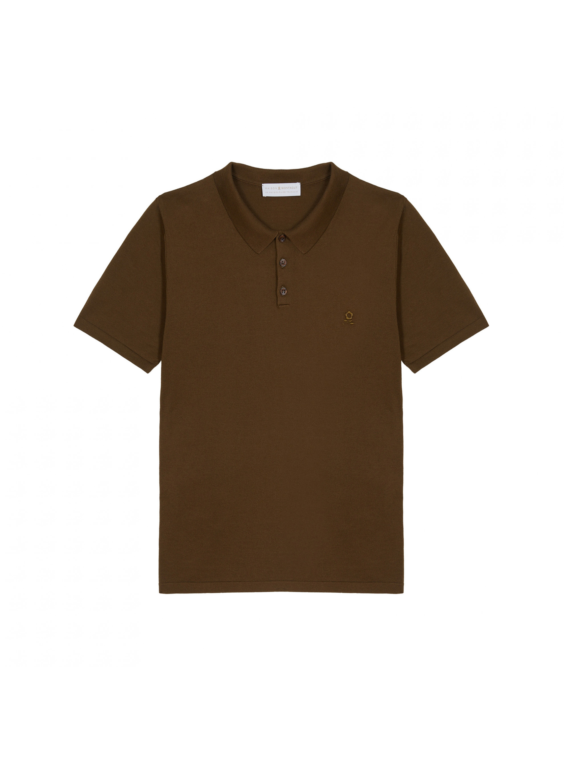 Polo en coton bio avec logo - Richie 7611 volute - 09 Gris moyen