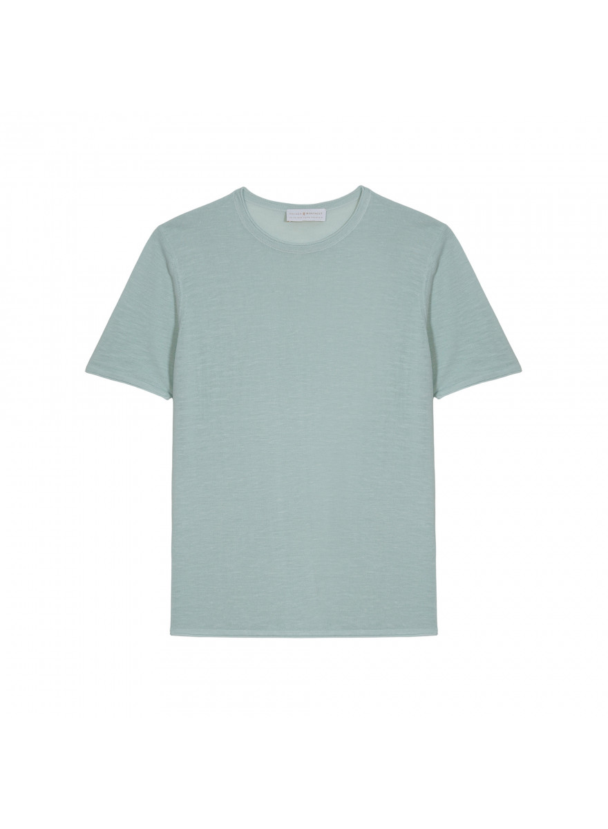 Slub linen round neck T-shirt - Renaud
