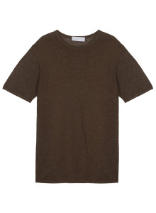 Slub linen round neck T-shirt - Renaud