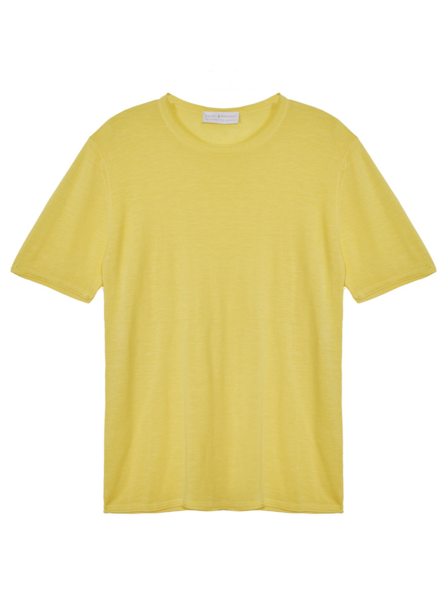 T-shirt col rond en lin flammé - Renaud