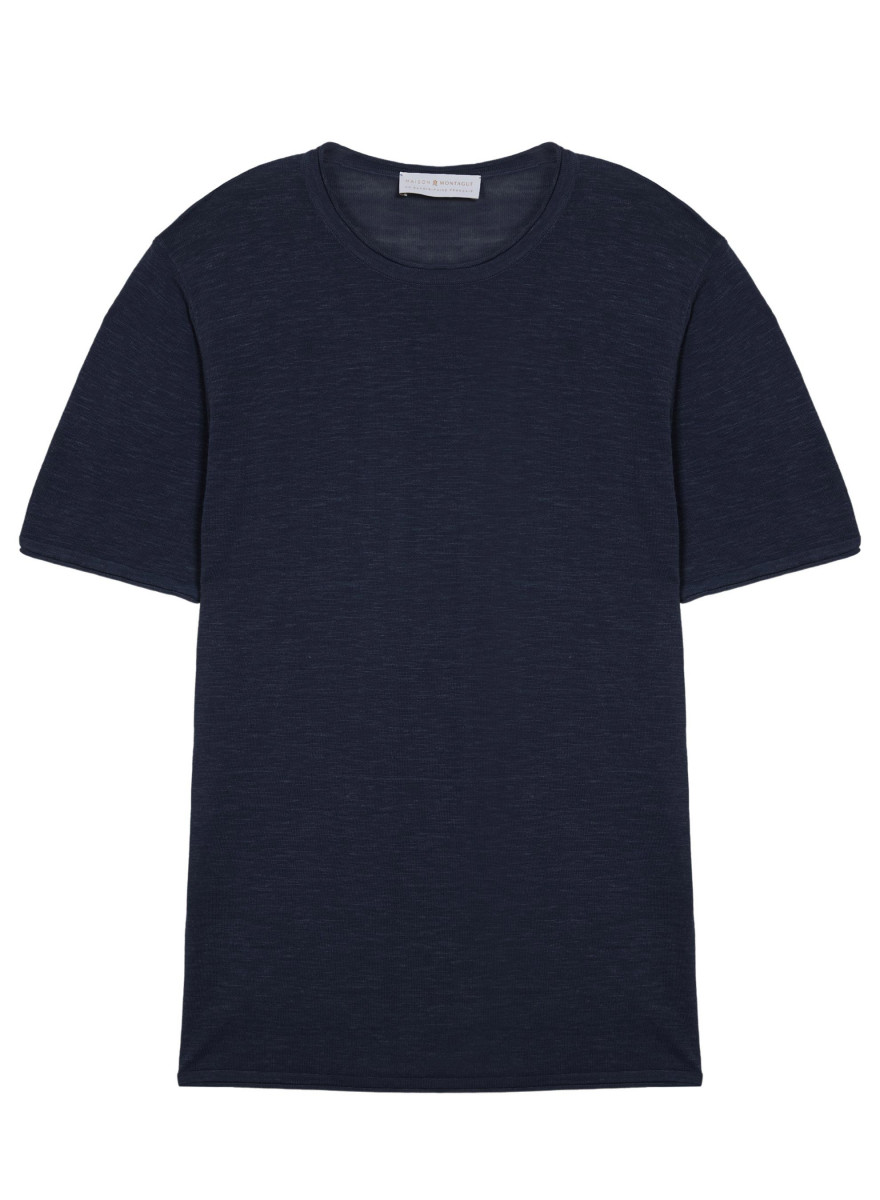 T-shirt col rond en lin flammé - Renaud