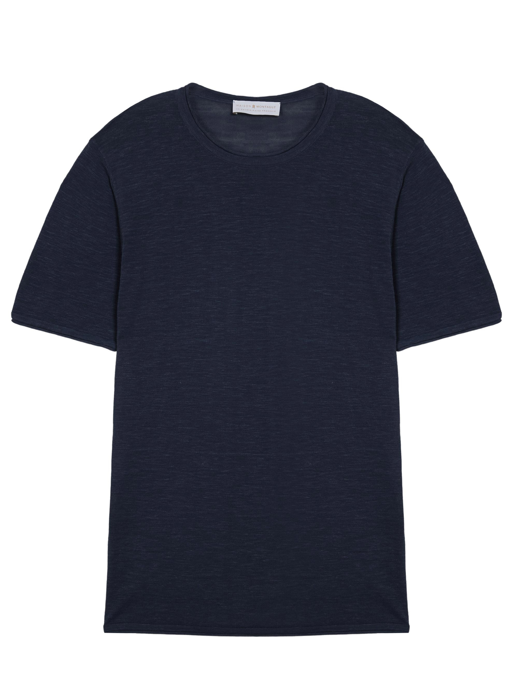 Slub linen round neck T-shirt - Renaud