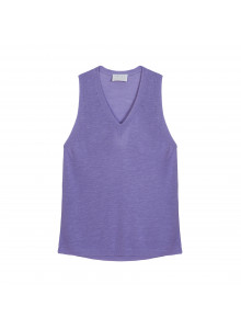 Slub linen tank top - Tahiti