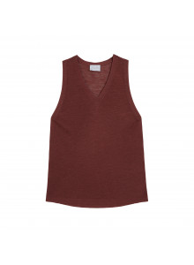 Slub linen tank top - Tahiti