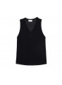 Débardeur en lin flammé - Tahiti 7610 noir - 01 Noir