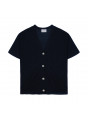 Short sleeves flamed linen cardigan - Tanya