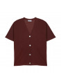 Short sleeves flamed linen cardigan - Tanya