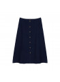 Long linen skirt with buttons - Tourya