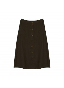 Long linen skirt with buttons - Tourya